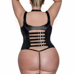 Magic Silk Black Harlot Cupless Corset