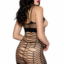 Music Legs Lingerie Cupless Net Mini Dress