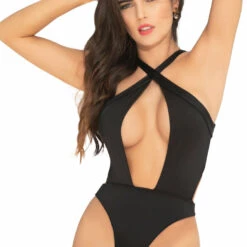 Seven Til Midnight Sol Lotta Love Black Keyhole Monokini Sexy Swimwear