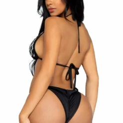 Leg Avenue Domino Rhinestone Bikini Set