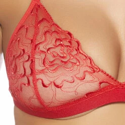 Popsi Lingerie Simply Sensual Red Bralette And Panty