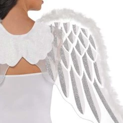 AMSCAN Sexy Halloween Costumes White Angel Wings