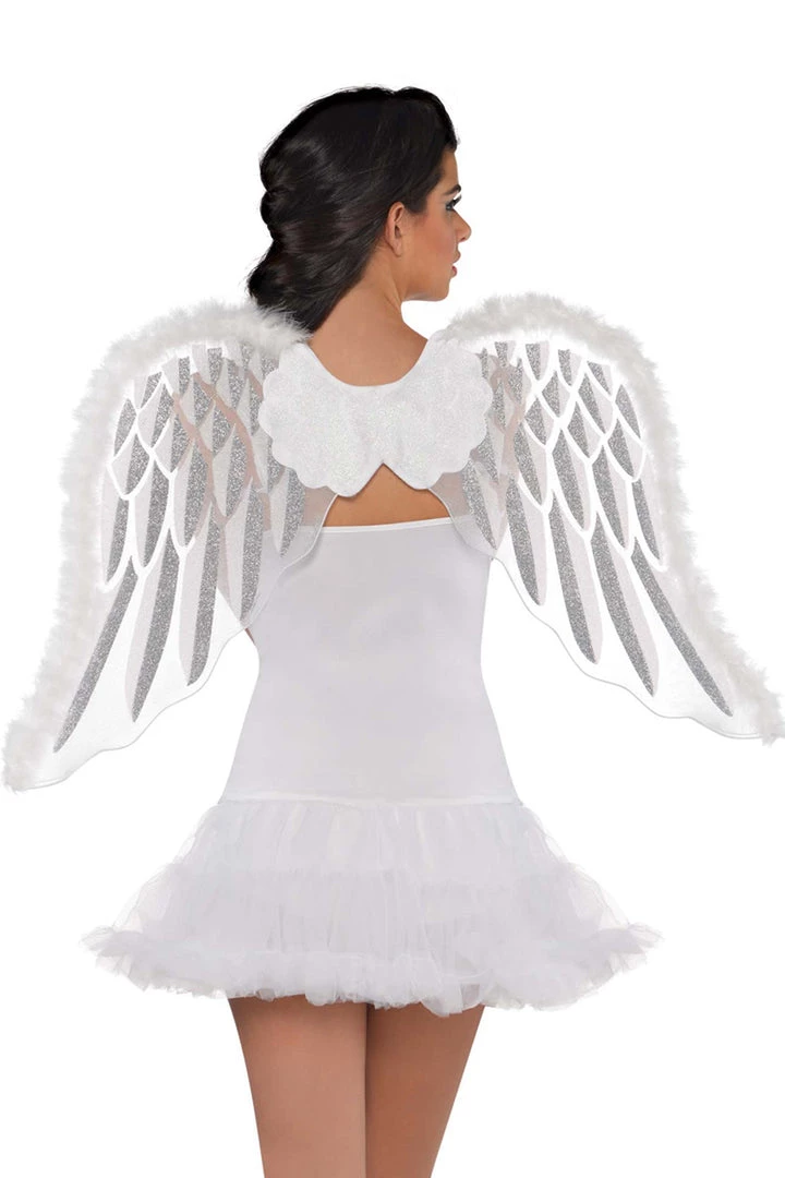AMSCAN Sexy Halloween Costumes White Angel Wings 1 AMSCAN Sexy Halloween Costumes White Angel Wings