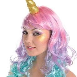 AMSCAN Sexy Halloween Costumes Gold Glitter Unicorn Horn