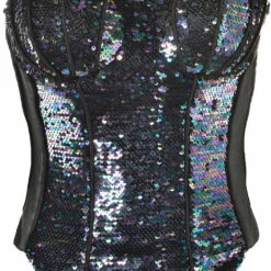 AMSCAN Black Sequin Sea Siren Corset