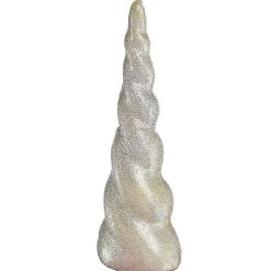 AMSCAN Silver Glitter Unicorn Horn Costume Accessory