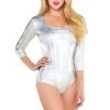 AMSCAN Iridescent Metallic Shimmer Bodysuit