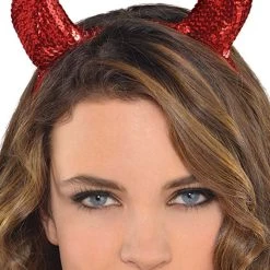 AMSCAN Sequin Devil Horns Costume Accessory Accessories