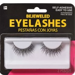 AMSCAN Rhinestone Bejeweled Fake Eyelashes
