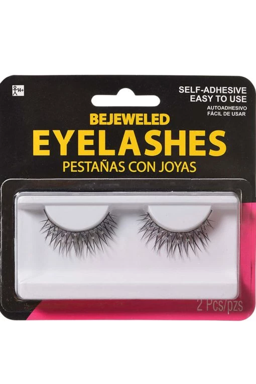 AMSCAN Rhinestone Bejeweled Fake Eyelashes