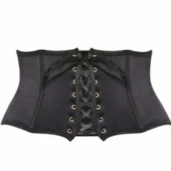 AMSCAN Lingerie Black Satin Waist Cincher