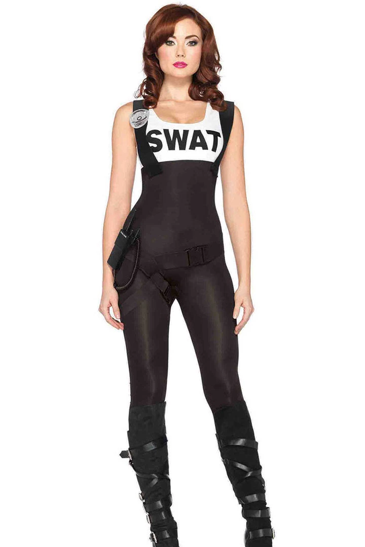 Leg Avenue Top SWAT Jumpsuit Costume 1 Leg Avenue Top SWAT Jumpsuit Costume