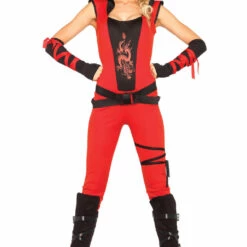 Leg Avenue Red Dragon Assassin Ninja Costume