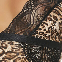 Popsi Tigress Leopard Print Teddy Lingerie