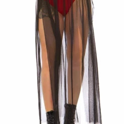 Leg Avenue Multi Slit Black Skirt