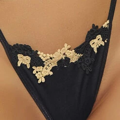 Popsi Wildflower Open Cup Bra And High Waist Panty