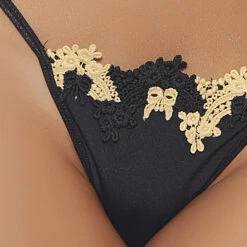 Popsi Wildflower Open Cup Bra & Floral Thong Lingerie 7 Popsi Wildflower Open Cup Bra & Floral Thong Lingerie