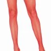 Leg Avenue Red Fishnet Thigh High Stockings