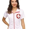 Fun World Nurse Costume Shirt And Cap Sexy Halloween Costumes
