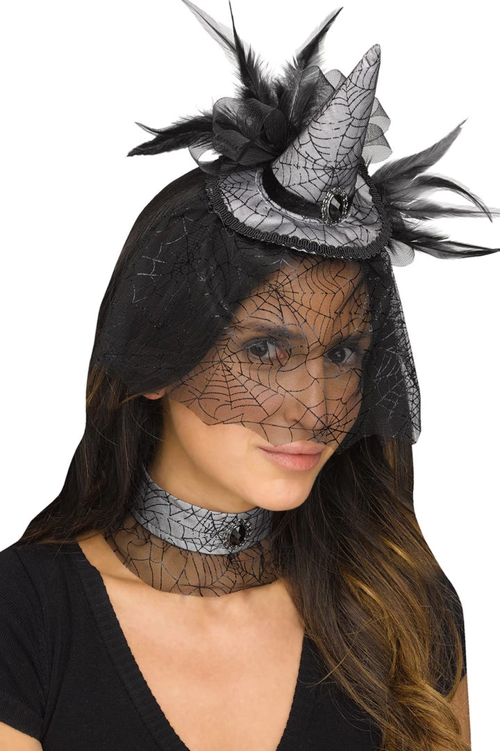 Fun World Accessories Wicked Witch Hat And Choker Costume Accessory 1 Fun World Accessories Wicked Witch Hat And Choker Costume Accessory