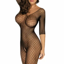 BL Brands Plaid Pattern Body Stocking Lingerie