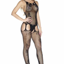 BL Brands Lingerie Floral Love Body Stocking