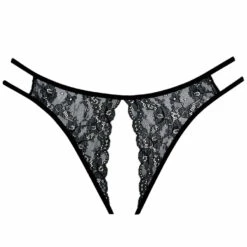 Allure Lingerie Sweet Honey Black Peek-a-Boo Panty