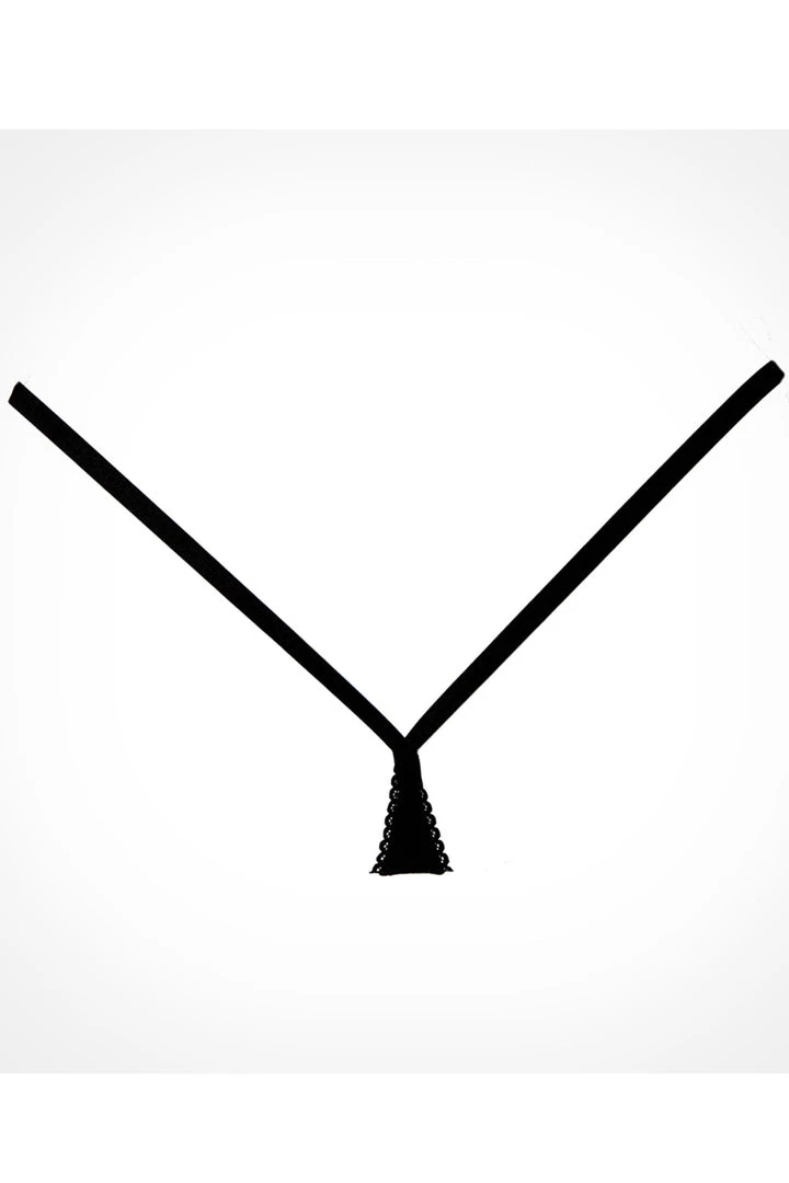 Allure Between The Cheeks Black G-String Panty Lingerie 3 Allure Between The Cheeks Black G-String Panty Lingerie