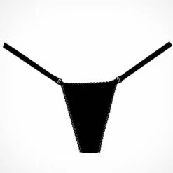 Allure Between The Cheeks Black G-String Panty Lingerie 9 Allure Between The Cheeks Black G-String Panty Lingerie