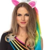 Leg Avenue Wigs Magical Unicorn Headband With Rainbow Hair