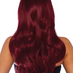 Leg Avenue Accessories Long Wavy Burgundy Wig