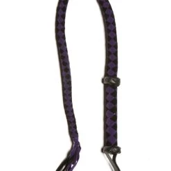 Allure Lingerie Purple Black Velveteen Bull Whip Accessory Fun Stuff