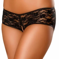 Magic Silk 3 Pack: Crotchless Boyshort Panties Lingerie