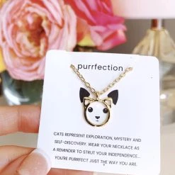 Bored Kitty Purrrrrfection Kitten Necklace