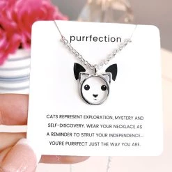 Bored Kitty Purrrrrfection Kitten Necklace