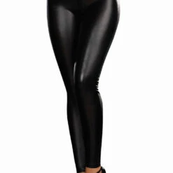 Dreamgirl Black Gloss And Glam Liquid Legging