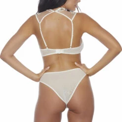 Popsi Spring Flowers White Mesh Bra & Panty Set 6 Popsi Spring Flowers White Mesh Bra & Panty Set
