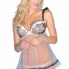 Be Wicked Sheer Baby Pink Chemise Set