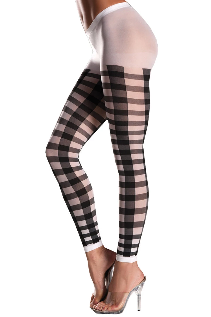 Be Wicked Hosiery Black Lattice Footless Pantyhose 1 Be Wicked Hosiery Black Lattice Footless Pantyhose