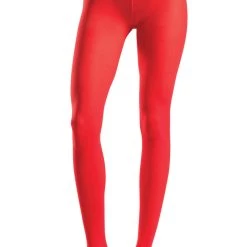 Be Wicked Red Opaque Nylon Tights Hosiery