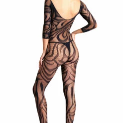 Be Wicked Making Waves Crotchless Body Stocking Lingerie