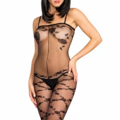 Be Wicked Sweet Rose Crotchless Bodystocking Lingerie