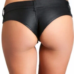 Be Wicked Black Stretch Denim Micro Shorts Bottoms