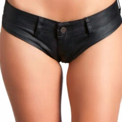 Be Wicked Black Stretch Denim Micro Shorts Bottoms