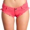 Be Wicked Bottoms Cutoff Hot Pink Denim Booty Shorts