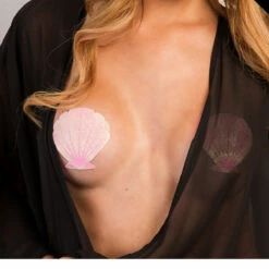 Pastease Baby Pink Glitter Seashell Pasties