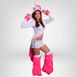 Party King Sexy Halloween Costumes Sparkle Rainbow Unicorn Costume
