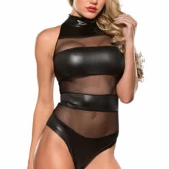 Allure Black Banded Abandon Bodysuit