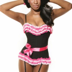 Coquette Ruffle Can Can Corset