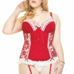 Coquette Plus Size Red Romance Bustier